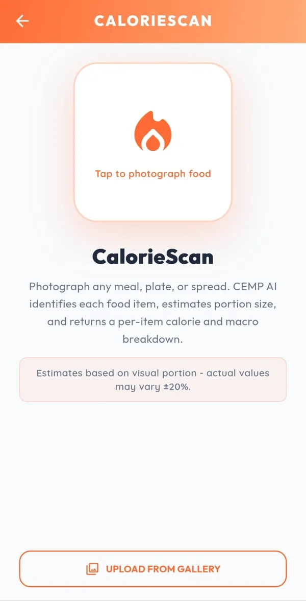 Kalorienzähler CalorieScan in CEMP Life
