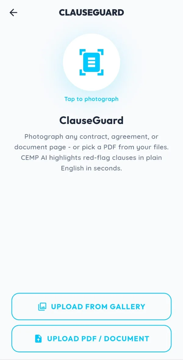 Vertragsprüfung ClauseGuard in CEMP Life